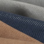 With its vertical and velvety ribs, Lovely Lines from our Shimmering Suede Collection brings a whole new dimension to a linear pattern on genuine split suede for interior design. These lines are lovely, indeed, revealing a glimmering effect throughout their length. The pattern provides just the right amount of textural interest and shimmer to add a subtle, yet exquisite, beauty to any piece.