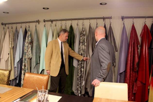 Bill Owens visit at Townsend Leather