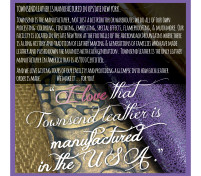 For the LOVE of Leather, Reason 11 – Townsend leather is Manufactured in the USA