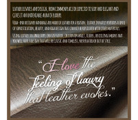 For the LOVE of Leather, Reason 3 – The Feeling of Luxury…