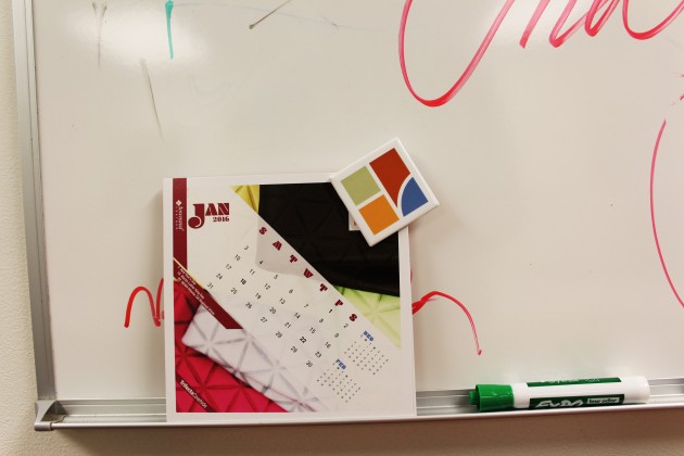 Townsend Leather 2015 Calendar12dryeraseshelf