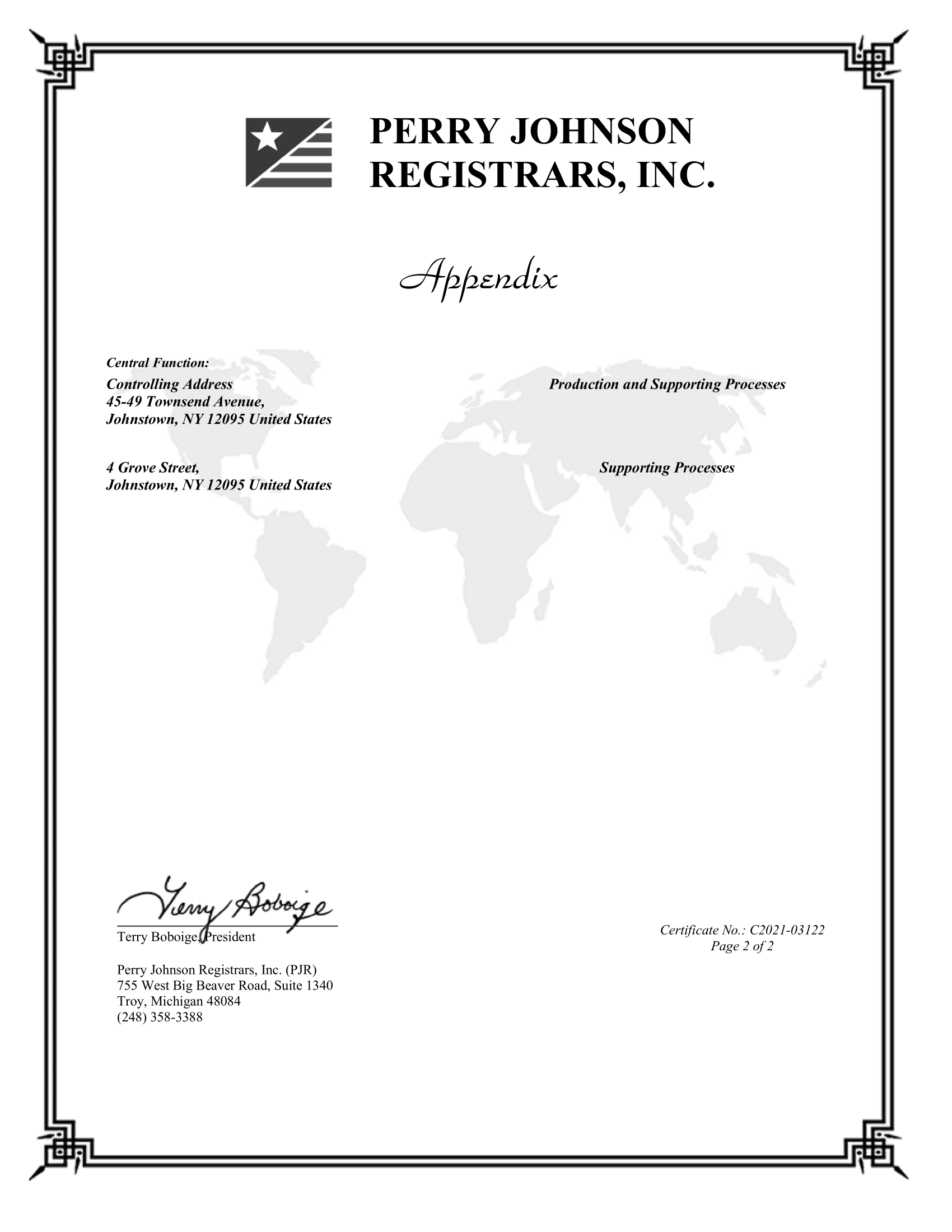 ISO AS9100 Certificate